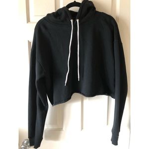 Wild Fable Black Crop Hoodie